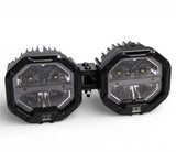 2 Light U-Con Interlocking Off Road LED Pod With Amber or White DRL Running Light
