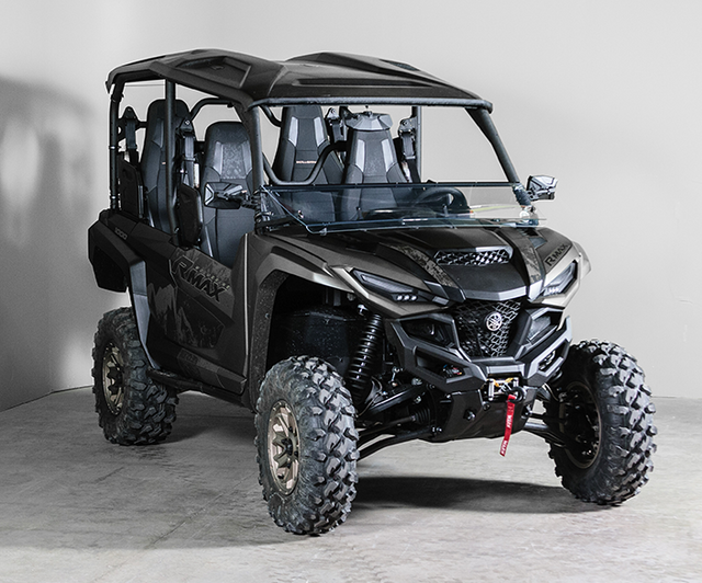 Photo of TK00310 YAMAHA RMAX TILTING UTV WINDSHIELD - STANDARD 3/16" - FOR SOFT OR NO TOP by TerraRider UTV Windshields & Accessories - Premium for UTVs / Side by Sides