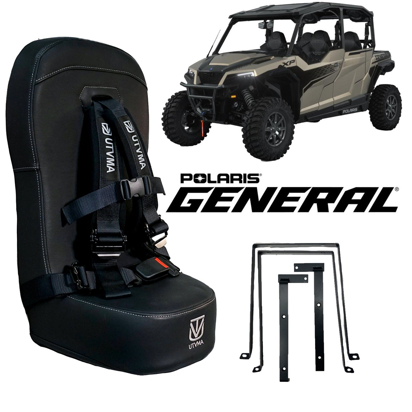 Photo of General Front/Rear Bump Seat (2016-2025) by UTV Mountain Accessories - Premium Bump Seats for UTVs / Side by Sides
