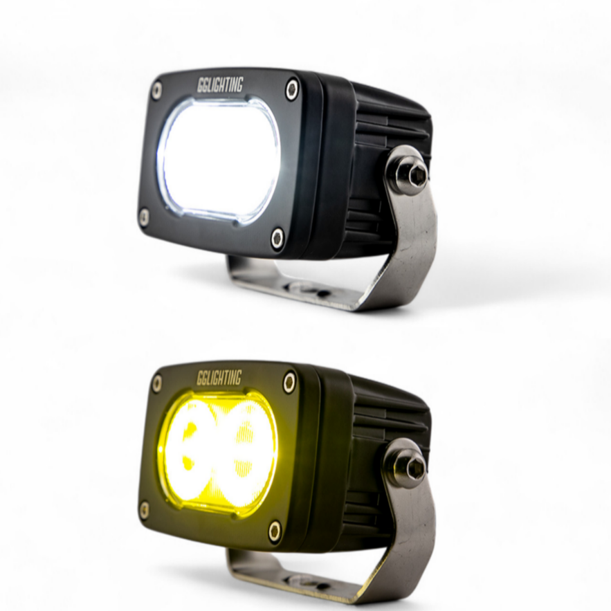 Photo of Dual Color White/Amber GP10 Pod by GGLighting - Premium for UTVs / Side by Sides