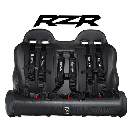 Photo of RZR 900/800 Rear Bench Seat W Harnesses (2010-2014) by UTV Mountain Accessories - Premium Bench Seat for UTVs / Side by Sides