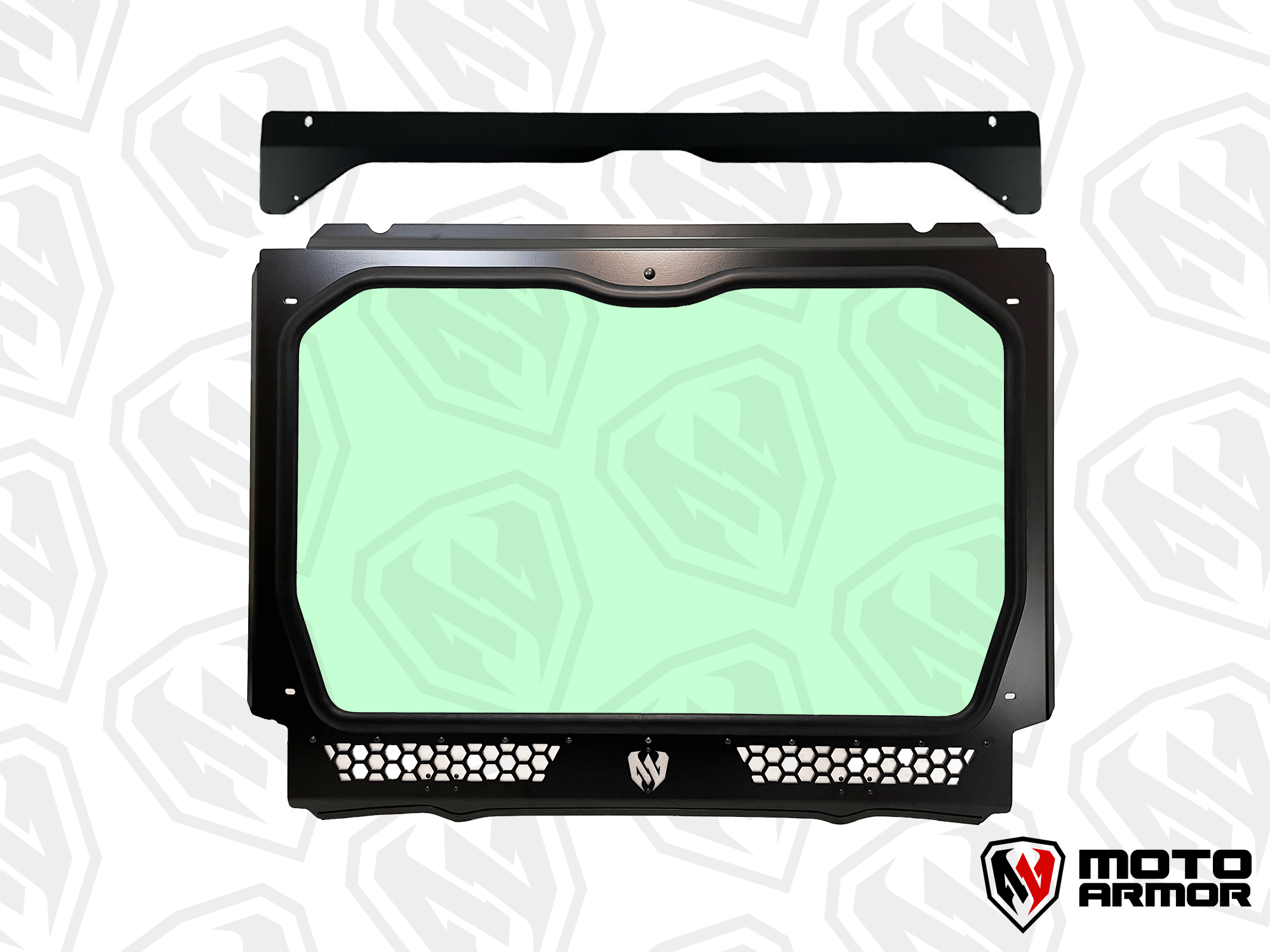 Photo of Moto Armor Pro R 4 Seat Full Glass Windshield by Moto Armor - Premium for UTVs / Side by Sides