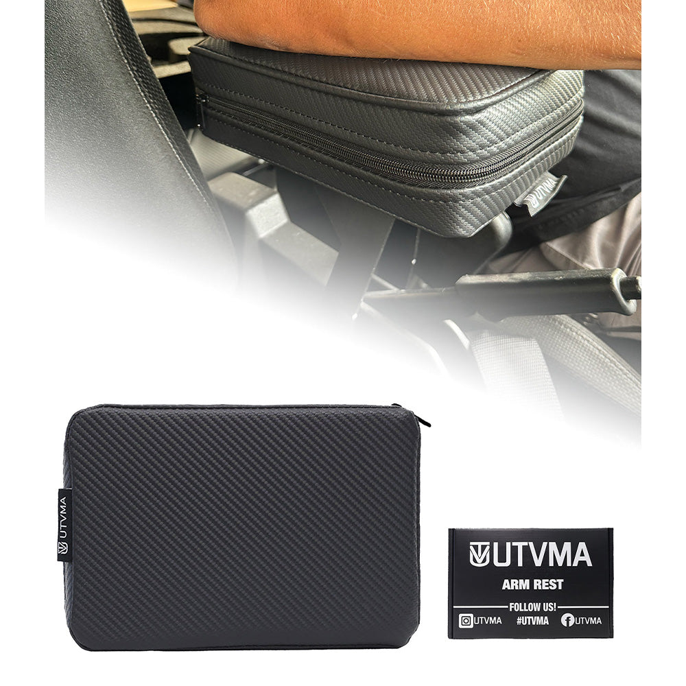 Photo of UTVMA Maverick Trial Armrest with Bracket (2018-2024) by UTV Mountain Accessories - Premium Door Bags & Door Accessories for UTVs / Side by Sides