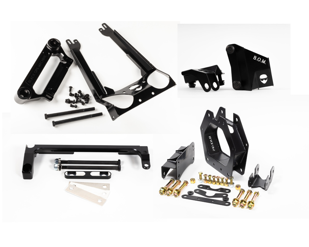 Can-Am X3 Brace Bundle Kit - Rack Support, Front Gusset, Shock Tower Brace, Rear Shock Brace