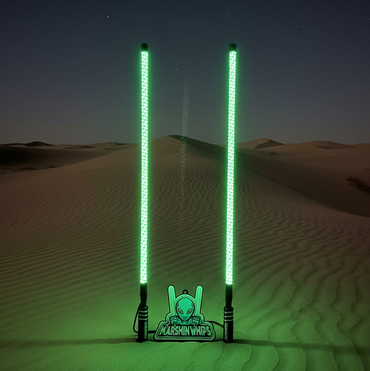 V2 Black Out LED Whip Set | Sleek Off-Road UTV Lights