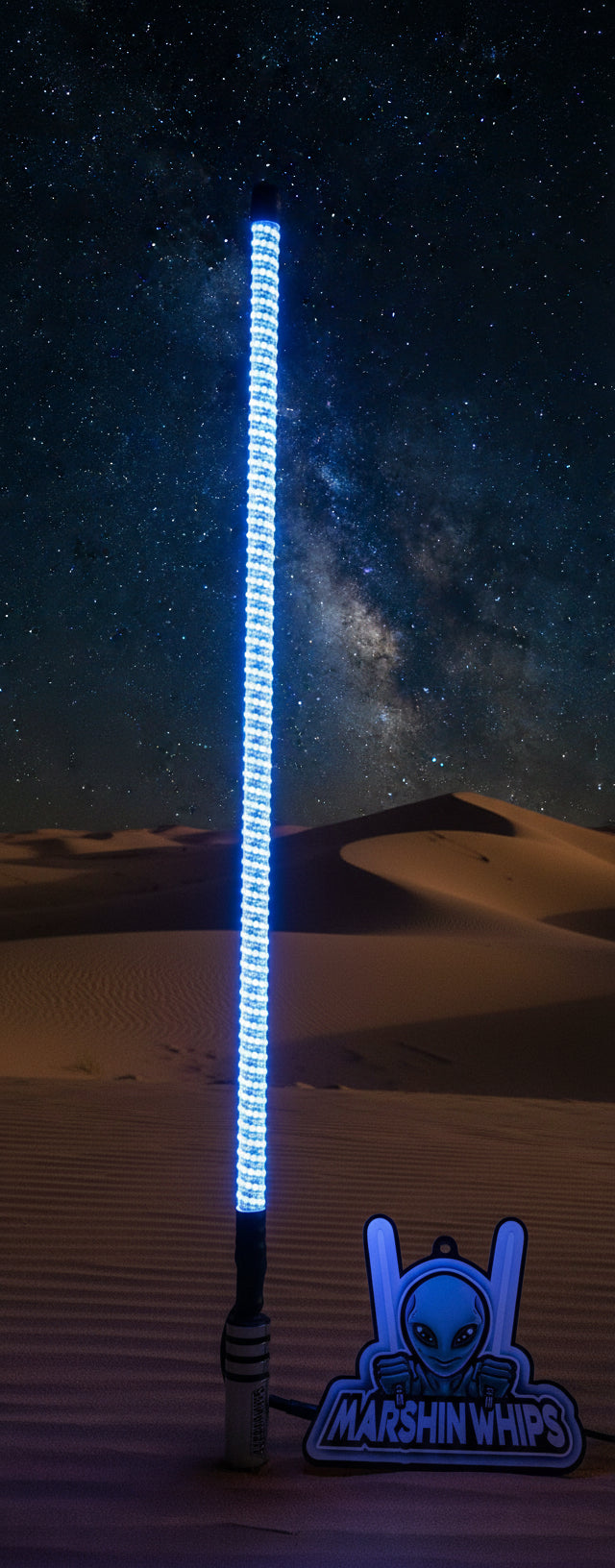 Photo of Marshin Whips V3 Chrome Black - (Single) by Marshin Whips - Premium for UTVs / Side by Sides