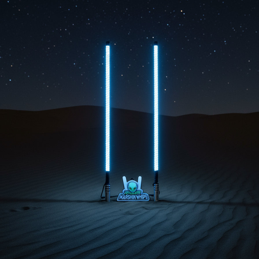 Photo of Marshin V3 Chrome Black (Set) by Marshin Whips - Premium for UTVs / Side by Sides