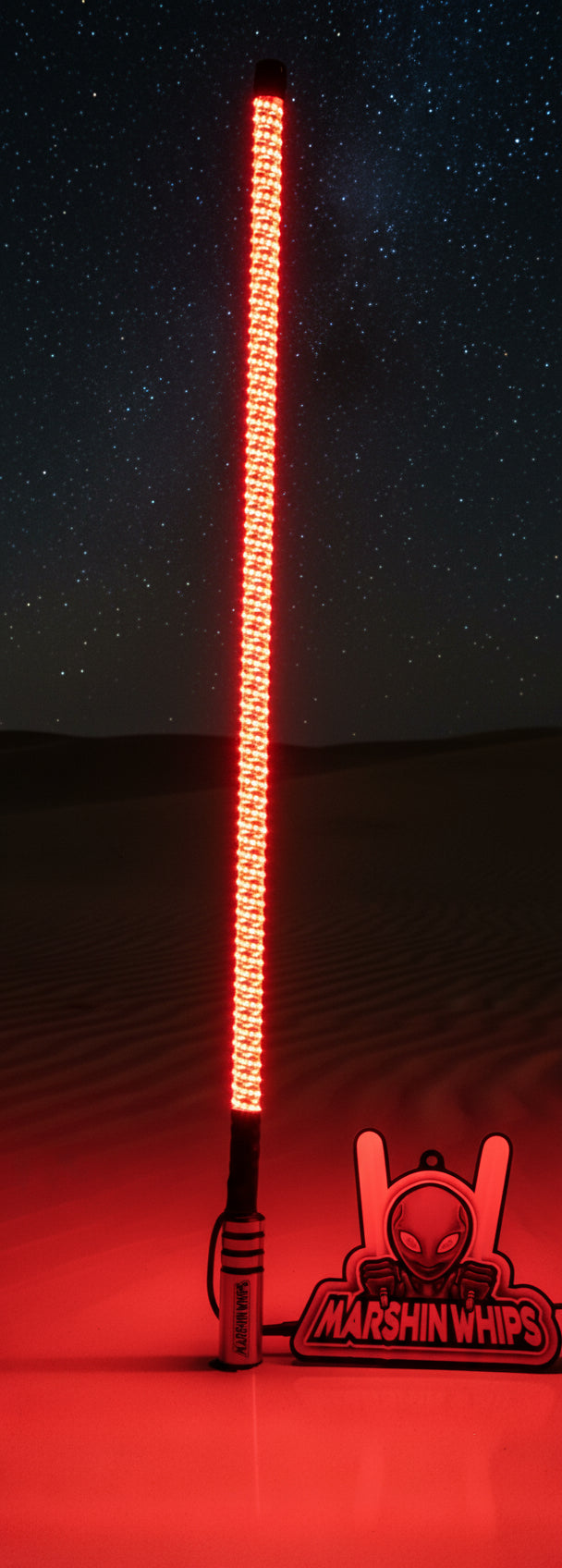 Photo of Marshin Whips V3 Chrome Black - (Single) by Marshin Whips - Premium for UTVs / Side by Sides