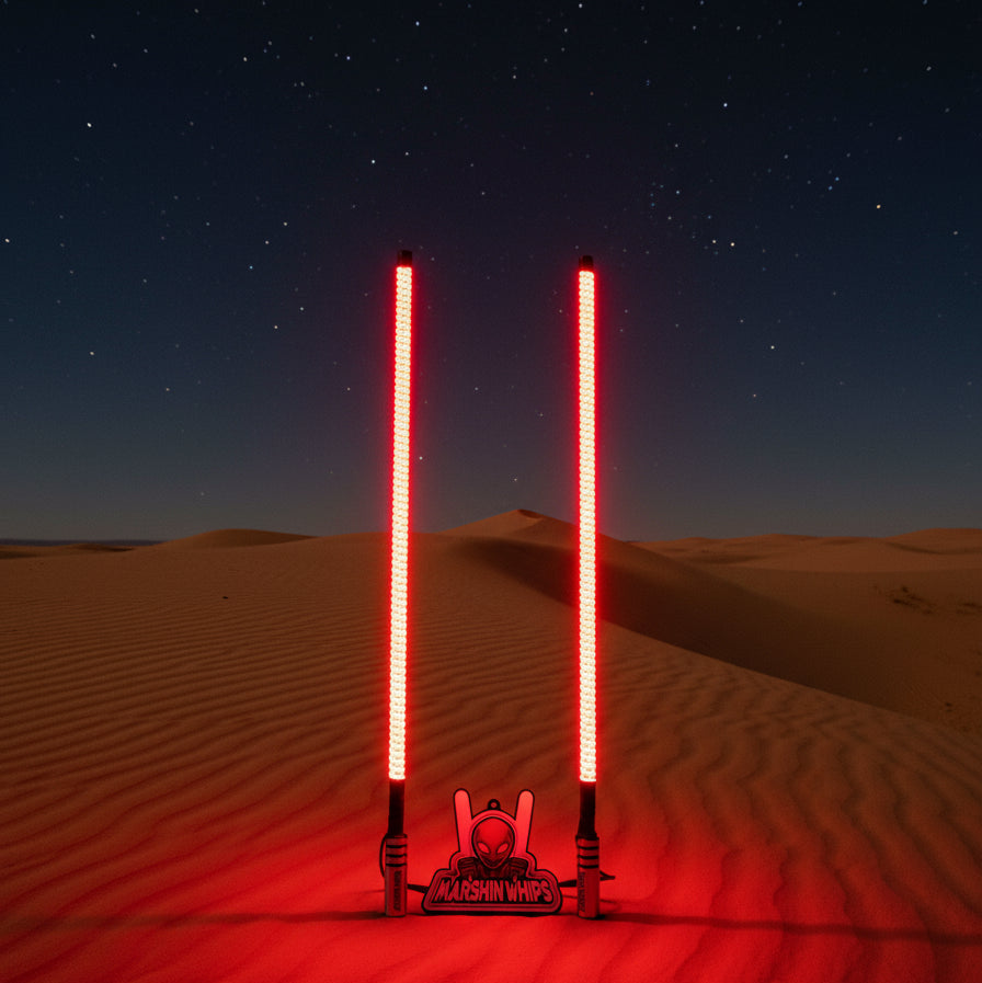 Photo of Marshin V3 Chrome Black (Set) by Marshin Whips - Premium for UTVs / Side by Sides