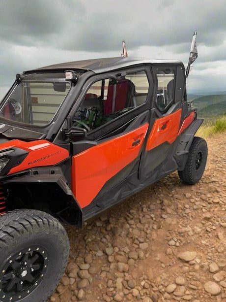Photo of CANAM COMMANDER 2021+ 4-SEAT Cab Enclosure "THE VAULT" Upper Side Doors & Panels (Patent Pending) by Dirt Warrior Accessories - Premium VAULT for UTVs / Side by Sides