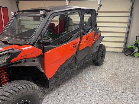 Photo of CANAM COMMANDER 2021+ 4-SEAT Cab Enclosure "THE VAULT" Upper Side Doors & Panels (Patent Pending) by Dirt Warrior Accessories - Premium VAULT for UTVs / Side by Sides
