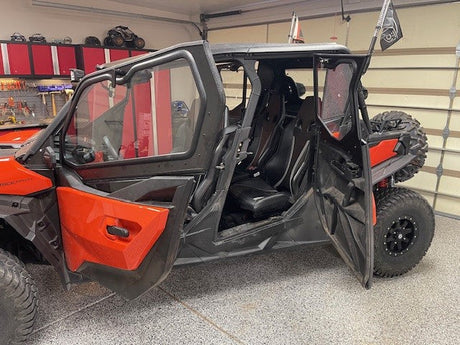 Photo of CANAM COMMANDER 2021+ 4-SEAT Cab Enclosure "THE VAULT" Upper Side Doors & Panels (Patent Pending) by Dirt Warrior Accessories - Premium VAULT for UTVs / Side by Sides