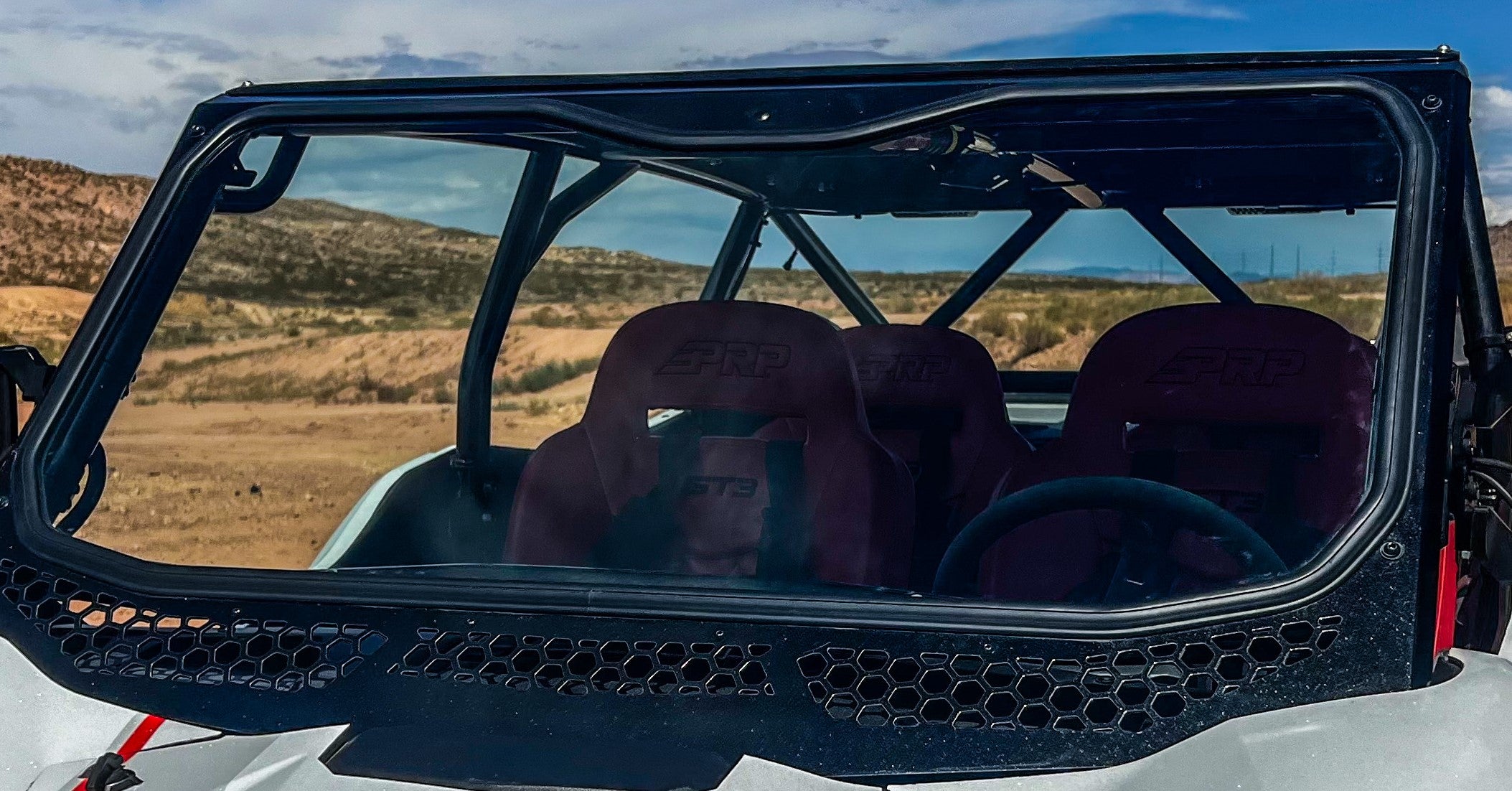 Photo of Kawasaki KRX Full Glass Windshield for VOODOO Cage by Moto Armor - Premium Windshields for UTVs / Side by Sides