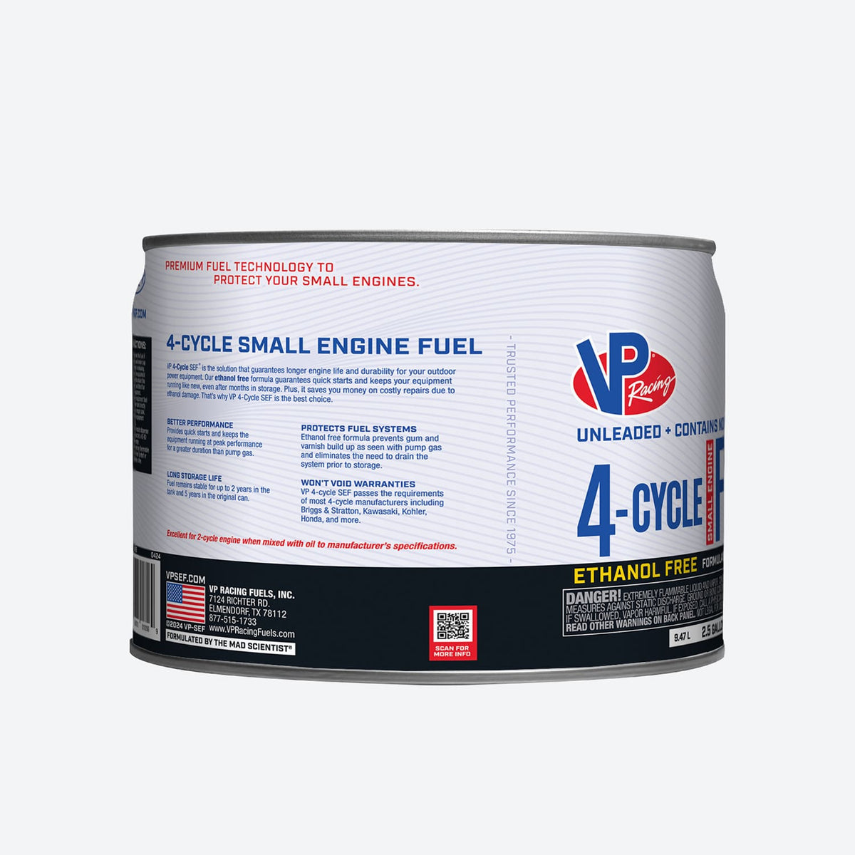 VP Racing 4-Cycle Fuel: Ethanol-Free Small Engine Fuel