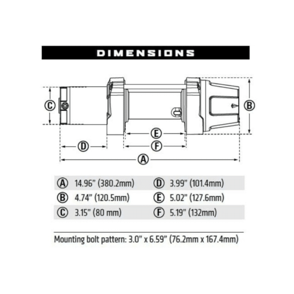 Warn VRX 4500 LBS Winch