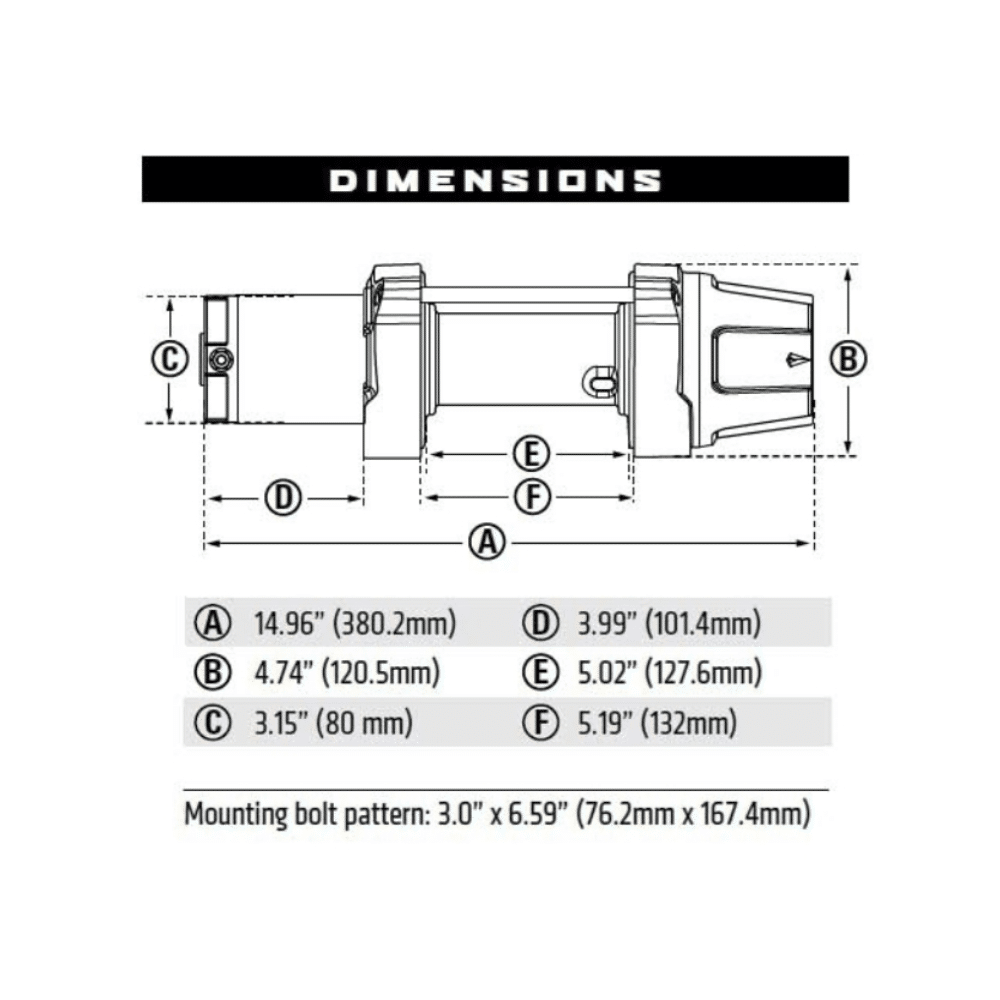 Photo of Warn VRX 4500 LBS Winch by AJK Offroad - Premium for UTVs / Side by Sides