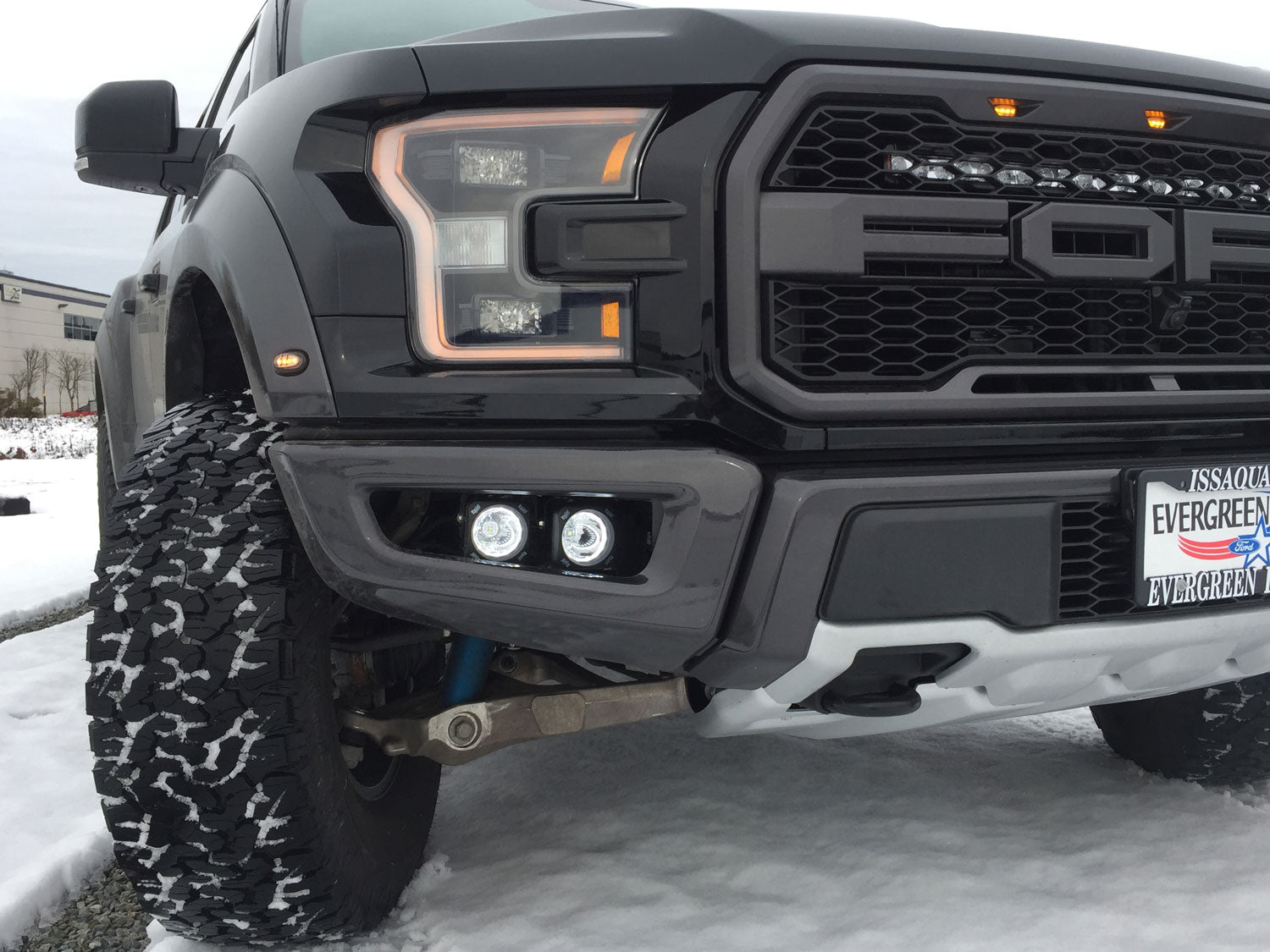 Photo of 2017-2020 Ford F-150 Raptor LED Halo Fog Light Kit With Optimus Halo Lights by Vision X Off-Road - Premium Vehicle Specific Kit for UTVs / Side by Sides