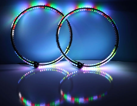 Photo of Apollo wheel lights RGB (Harness included) by Marshin Whips - Premium whip accessories for UTVs / Side by Sides