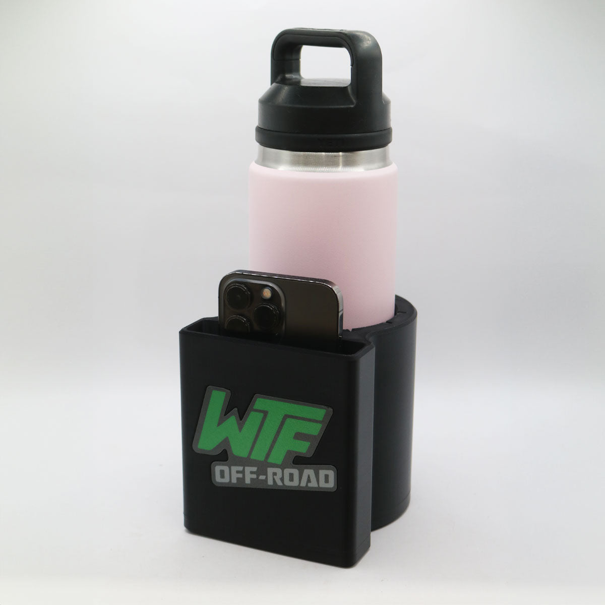 Photo of WTF Off-Road Can Holder with Phone Slot by Knight ATV - Premium for UTVs / Side by Sides