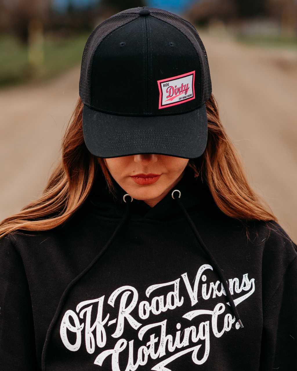Photo of High Life Trucker Hat - Black by OFF-ROAD VIXENS CLOTHING CO. - Premium Apparel & Accessories for UTVs / Side by Sides