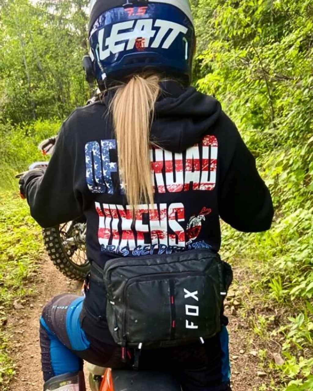 Photo of America Unisex Pullover Hoodie by OFF-ROAD VIXENS CLOTHING CO. - Premium Apparel & Accessories for UTVs / Side by Sides