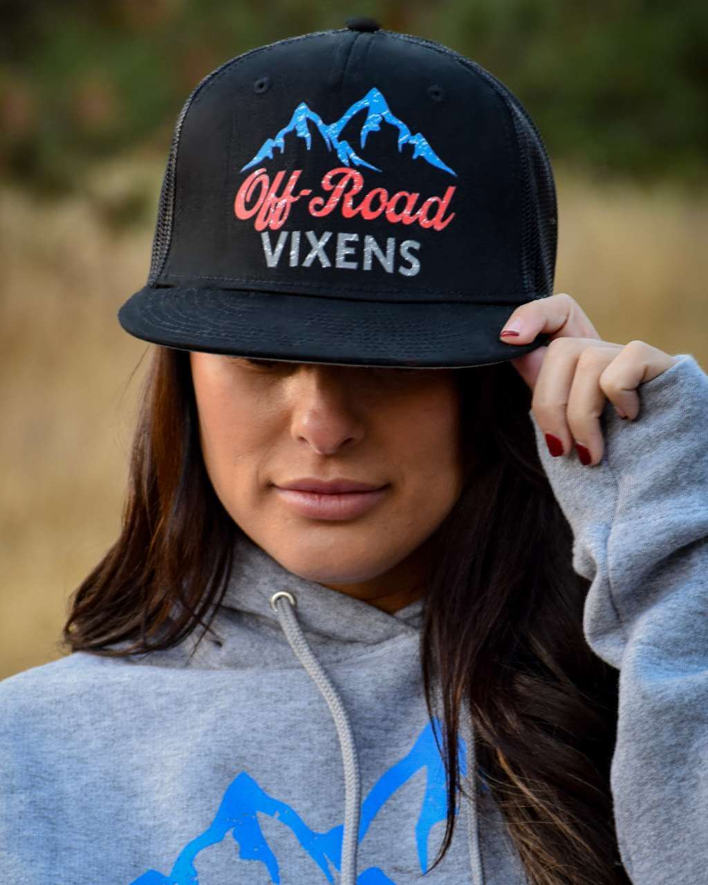 Photo of Rocky Mountain Flatbill Hat by OFF-ROAD VIXENS CLOTHING CO. - Premium Hats for UTVs / Side by Sides