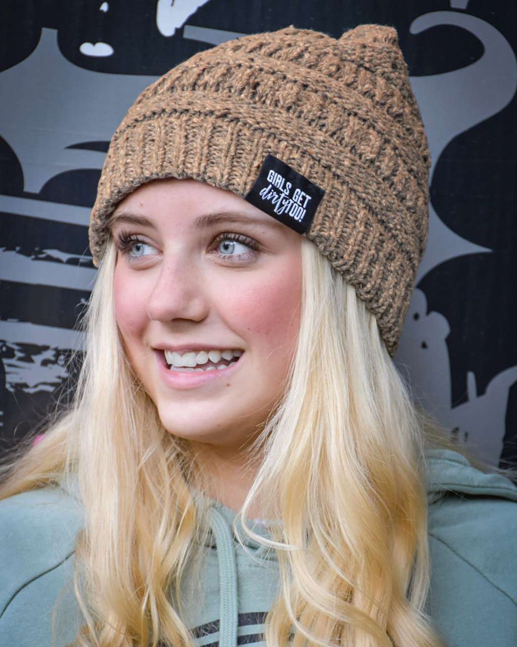 Photo of Desert Cable Beanie by OFF-ROAD VIXENS CLOTHING CO. - Premium Hats for UTVs / Side by Sides