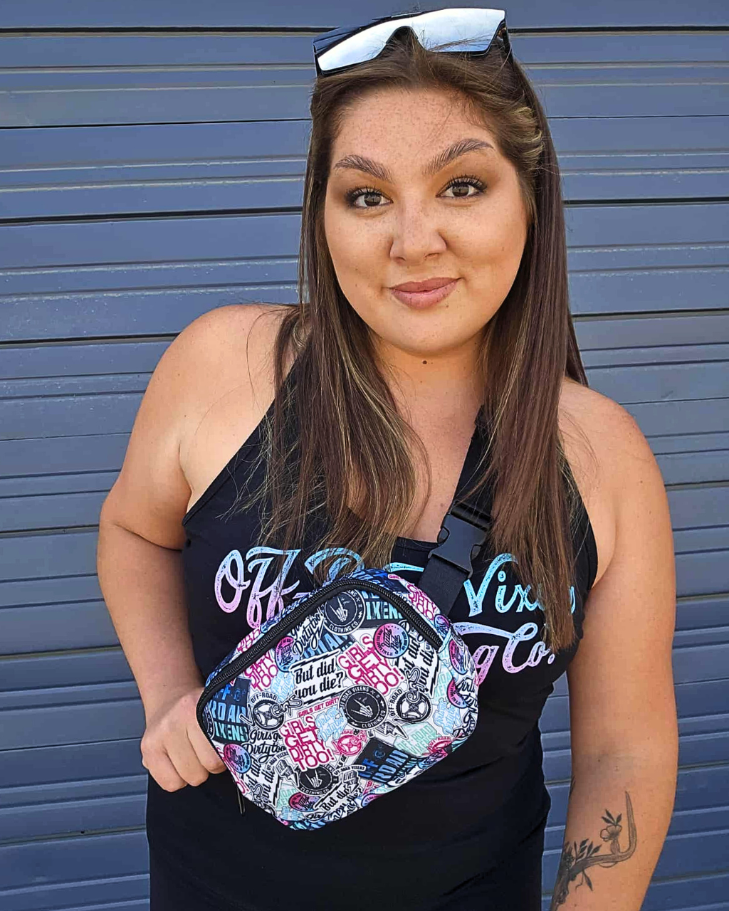 Photo of Graffiti Crossbody/Fannypack Bag by OFF-ROAD VIXENS CLOTHING CO. - Premium Accessories for UTVs / Side by Sides