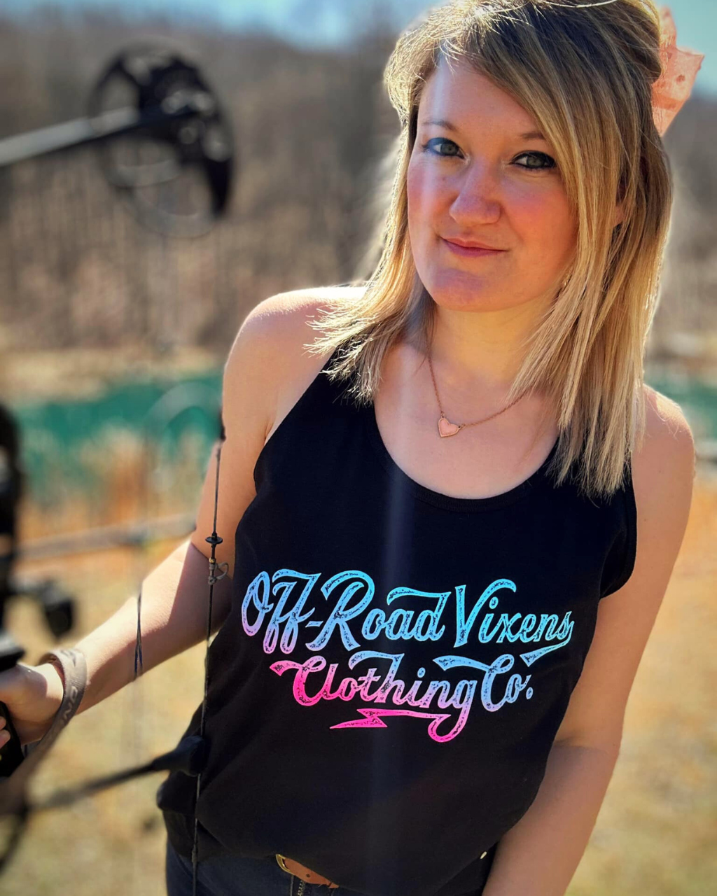 Photo of Rewind 2.0 Tank by OFF-ROAD VIXENS CLOTHING CO. - Premium Ladies Tanks for UTVs / Side by Sides