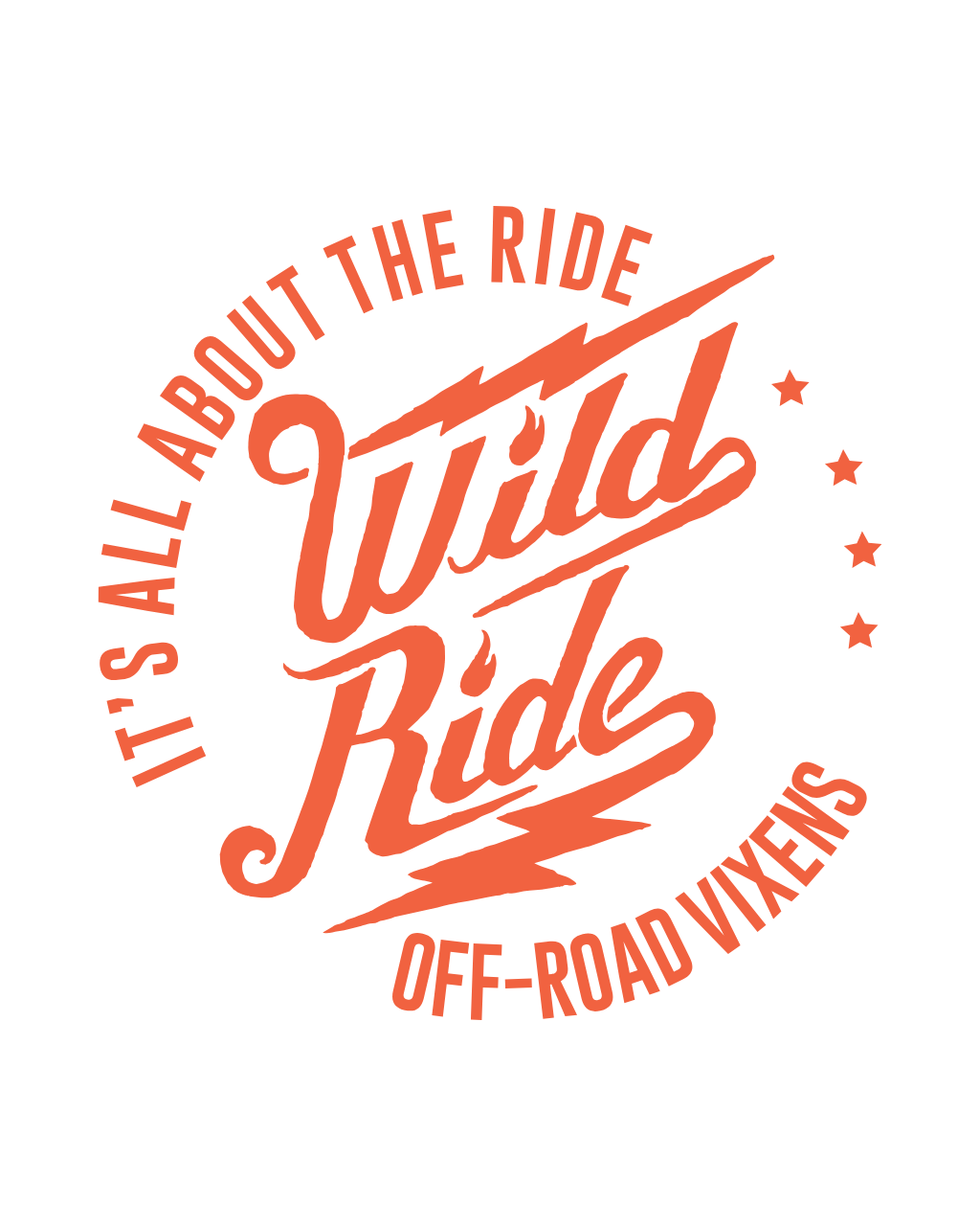 Photo of Wild Ride Decal 6" x 6" by OFF-ROAD VIXENS CLOTHING CO. - Premium Apparel & Accessories for UTVs / Side by Sides