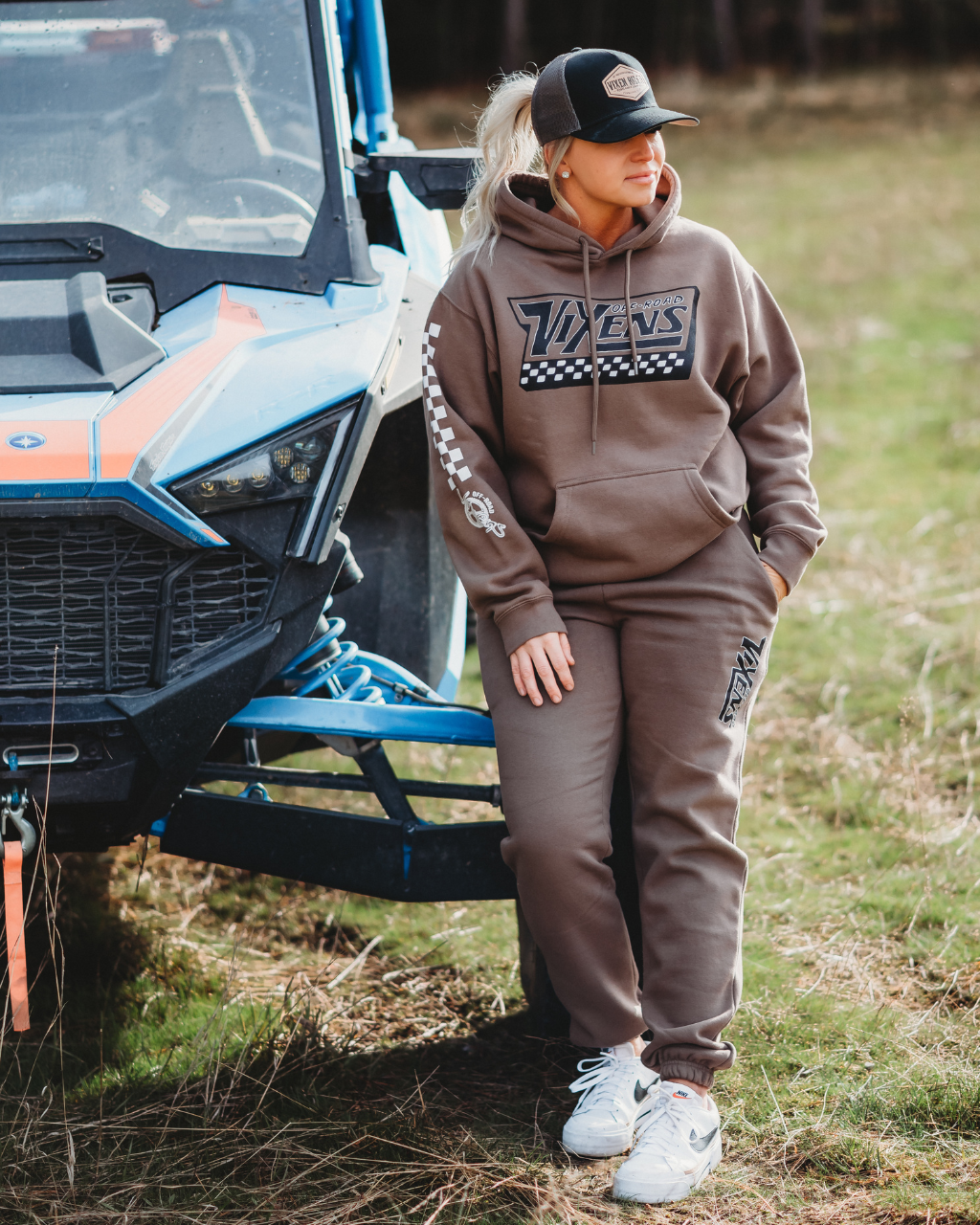 Photo of Off the Wall Heavy Weight Sweat Pant by OFF-ROAD VIXENS CLOTHING CO. - Premium Bottoms for UTVs / Side by Sides