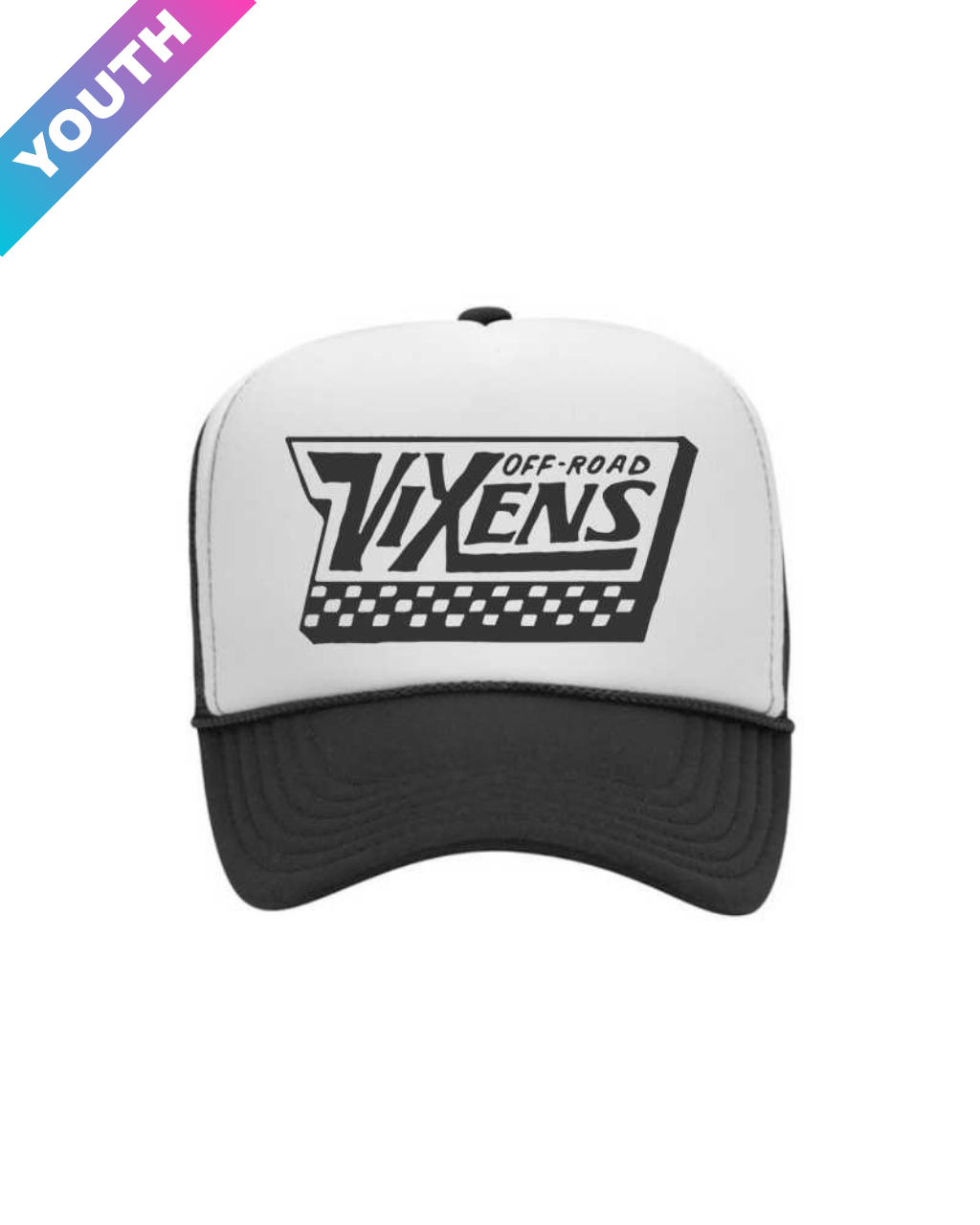 Photo of Youth Off the Wall Trucker Hat by OFF-ROAD VIXENS CLOTHING CO. - Premium Youth for UTVs / Side by Sides