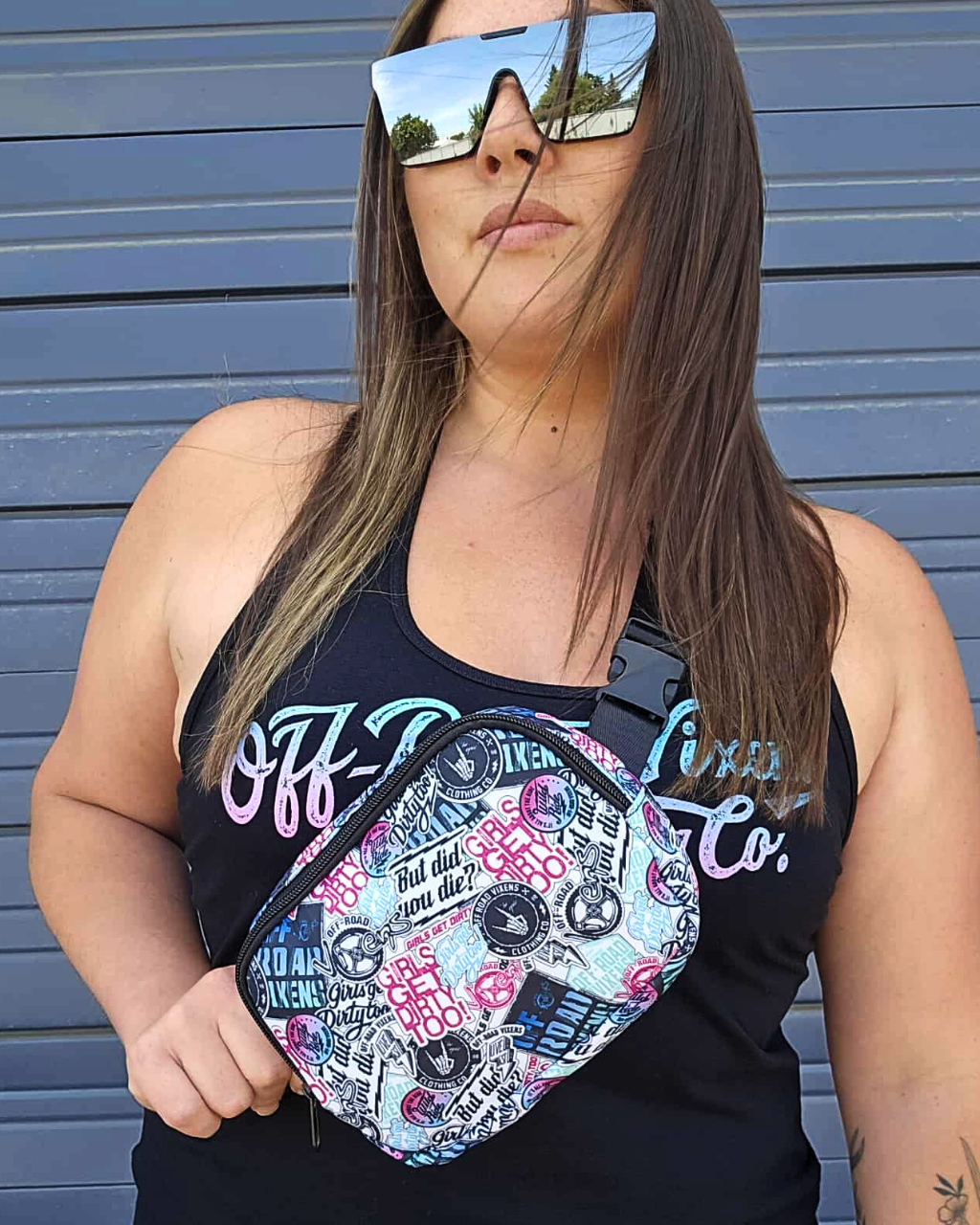 Photo of Graffiti Crossbody/Fannypack Bag by OFF-ROAD VIXENS CLOTHING CO. - Premium Accessories for UTVs / Side by Sides