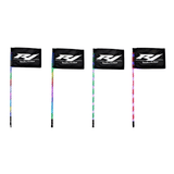 R1 LED whip lights illuminated color comparison
