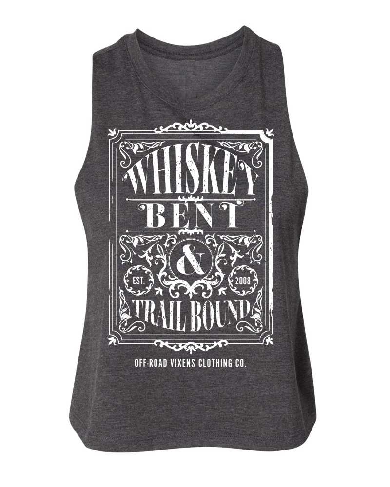 Photo of Whiskey Bent Cropped Tank by OFF-ROAD VIXENS CLOTHING CO. - Premium Apparel & Accessories for UTVs / Side by Sides