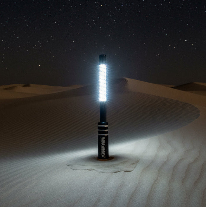 Photo of Game Changer LED Whip - Desert Tan Single by Marshin Whips - Premium for UTVs / Side by Sides