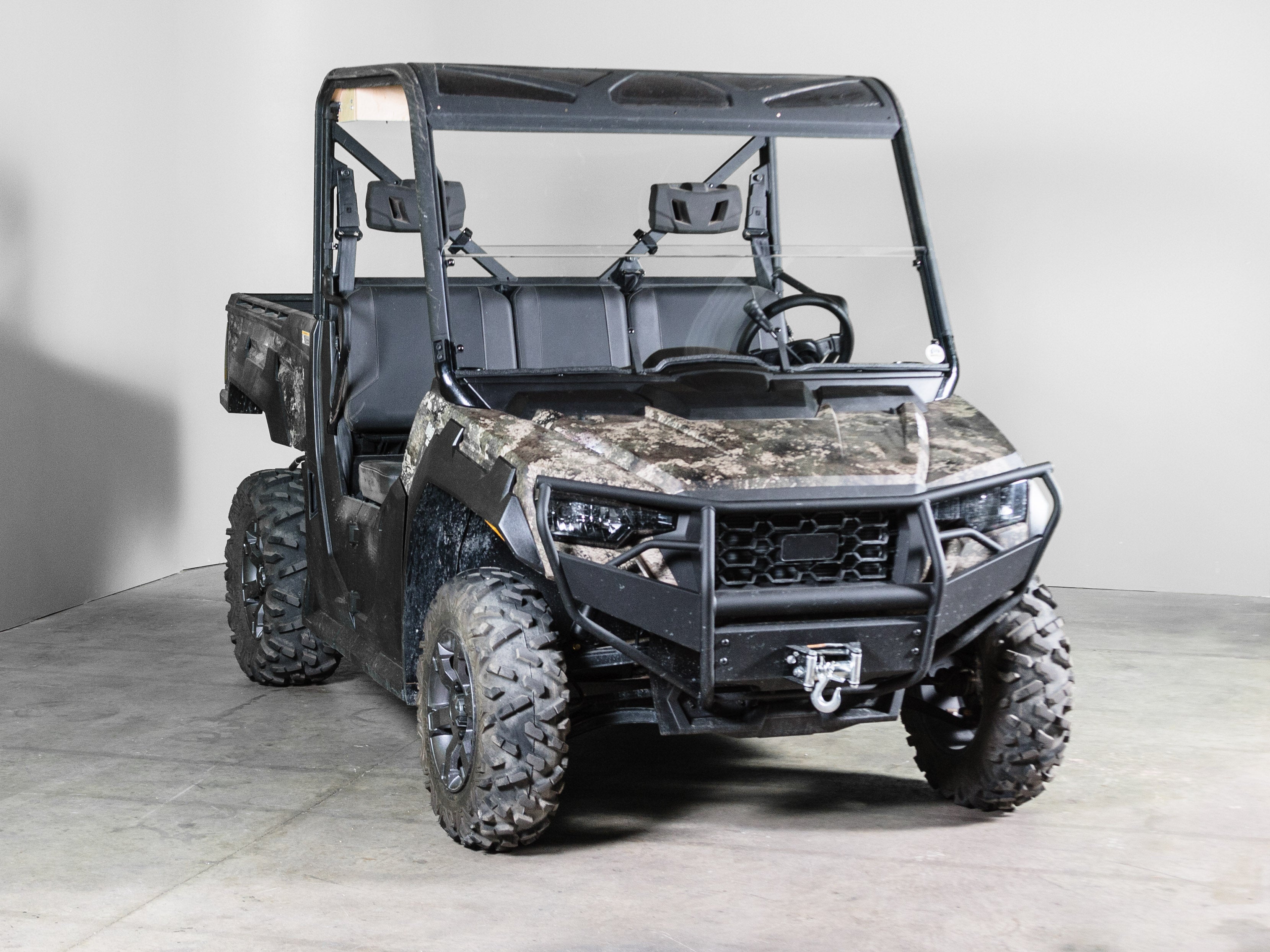 Photo of 2018-2024 ARCTIC CAT PROWLER PRO WITH PRO FIT FRAME (COMPATIBLE WITH TRACKER 800SX) HALF UTV WINDSHIELD (TK00133, TK00365 & TK00423) by TerraRider UTV Windshields & Accessories - Premium for UTVs / Side by Sides