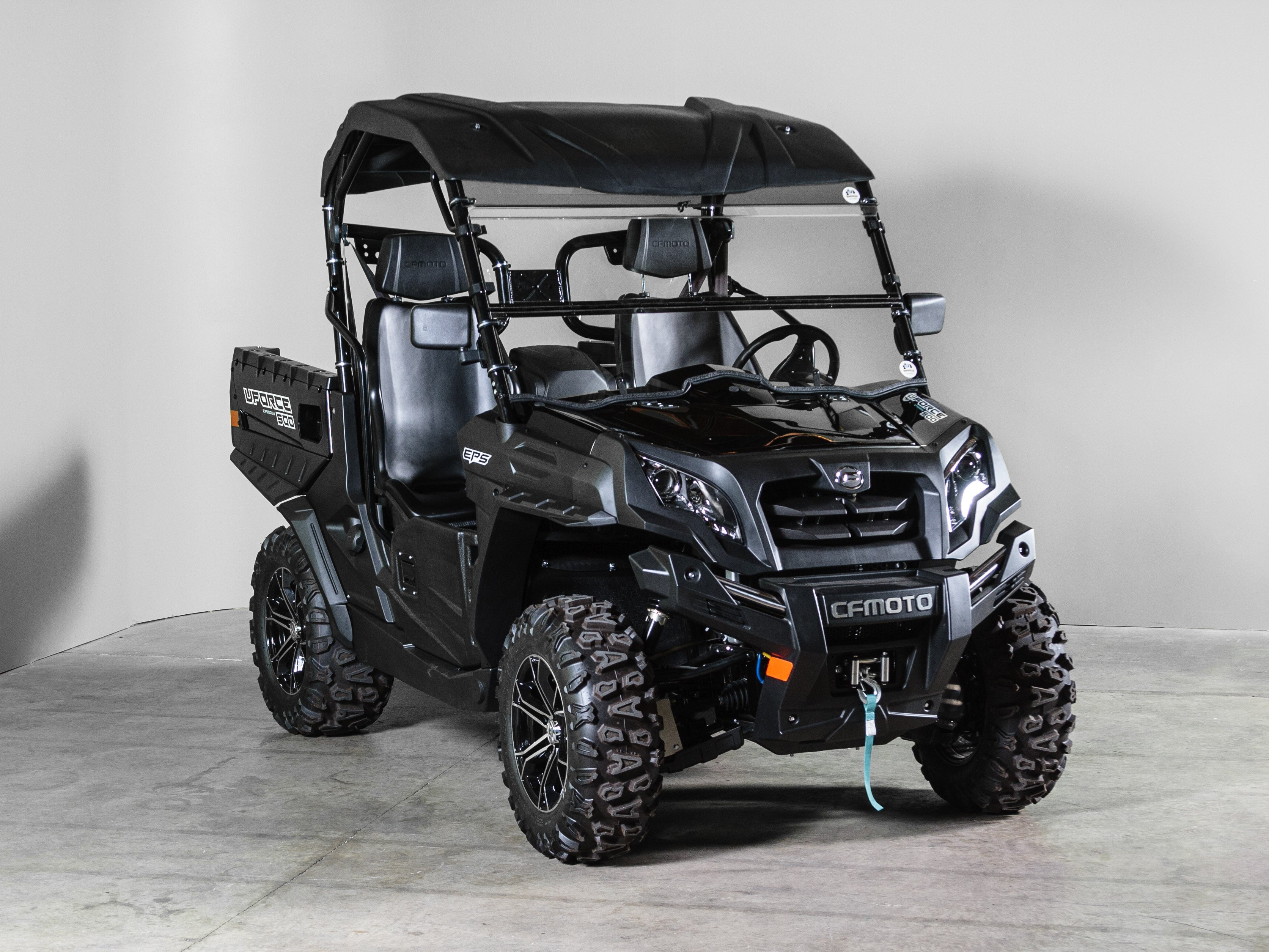 Photo of CFMOTO UFORCE 500/800 TILTING UTV WINDSHIELD WITH TINTED VISOR - FOR FACTORY HARD TOP (TK00138, TK00315 & TK00555) by TerraRider UTV Windshields & Accessories - Premium for UTVs / Side by Sides