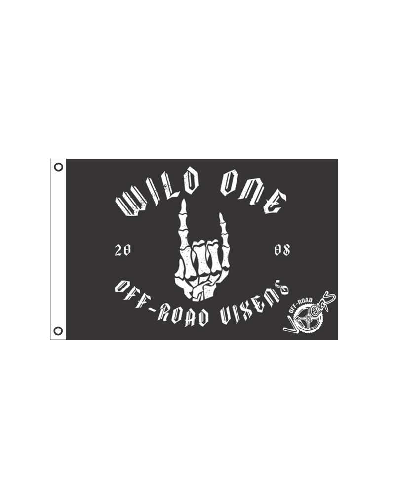 Photo of Wild One Flag 2' x 3' by OFF-ROAD VIXENS CLOTHING CO. - Premium Accessories for UTVs / Side by Sides