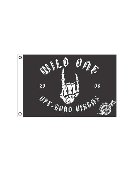 Photo of Wild One Flag 2' x 3' by OFF-ROAD VIXENS CLOTHING CO. - Premium Flags for UTVs / Side by Sides
