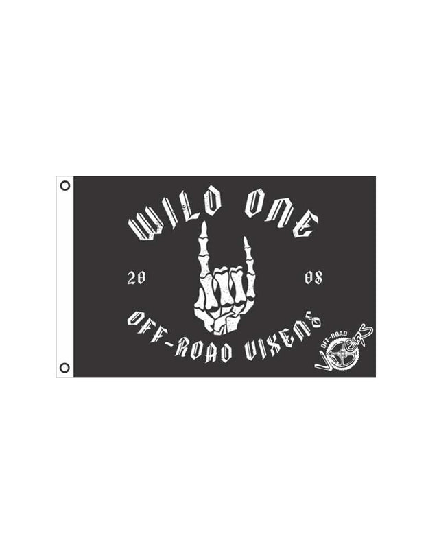 Photo of Wild One Flag 2' x 3' by OFF-ROAD VIXENS CLOTHING CO. - Premium Accessories for UTVs / Side by Sides
