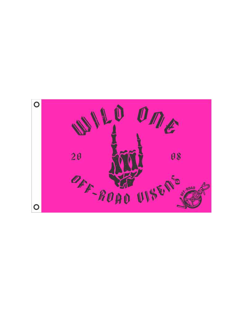 Photo of Wild One Flag 2' x 3' by OFF-ROAD VIXENS CLOTHING CO. - Premium Accessories for UTVs / Side by Sides