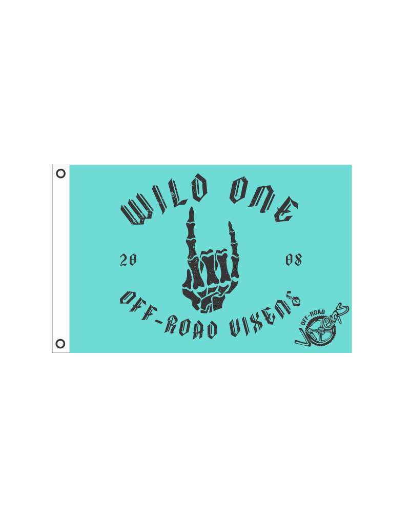 Photo of Wild One Flag 2' x 3' by OFF-ROAD VIXENS CLOTHING CO. - Premium Accessories for UTVs / Side by Sides