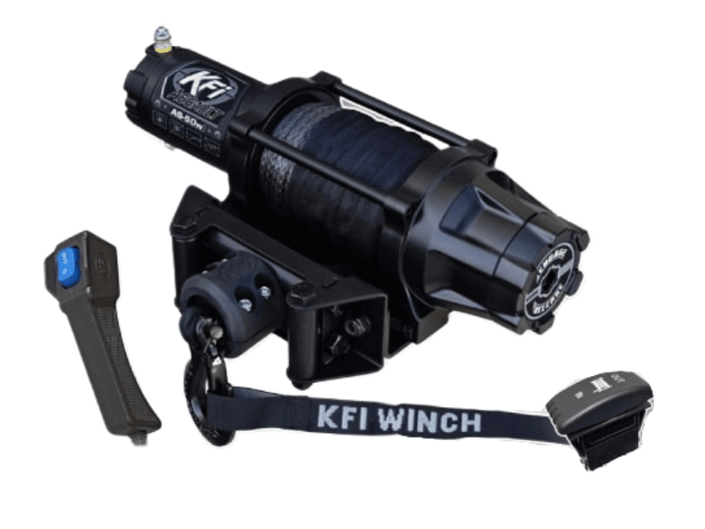 Photo of KFI 5,000LB Wide Spool Assault Series Winch / Synthetic Cable by KFI - Premium Winches & Winch Mounts for UTVs / Side by Sides
