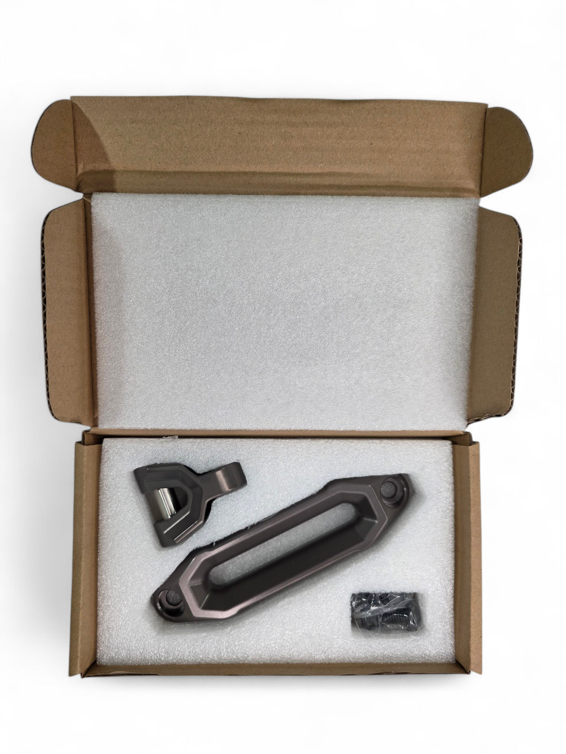 Photo of Elektric Offroad Designs UTV Winch Fairlead and Hook (Gunmetal) by Elektric Offroad - Premium Elektric Offroad Designs UTV Winch Fairlead and Hook Gun Metal for UTVs / Side by Sides
