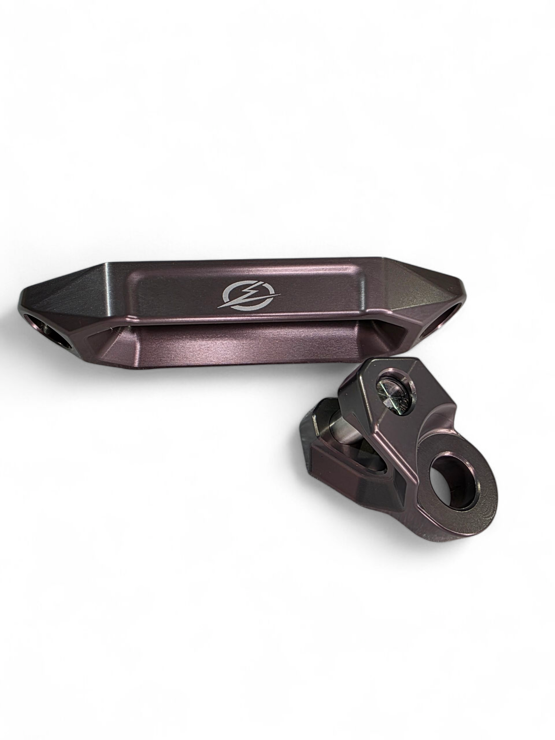Photo of Elektric Offroad Designs UTV Winch Fairlead and Hook (Gunmetal) by Elektric Offroad - Premium Elektric Offroad Designs UTV Winch Fairlead and Hook Gun Metal for UTVs / Side by Sides