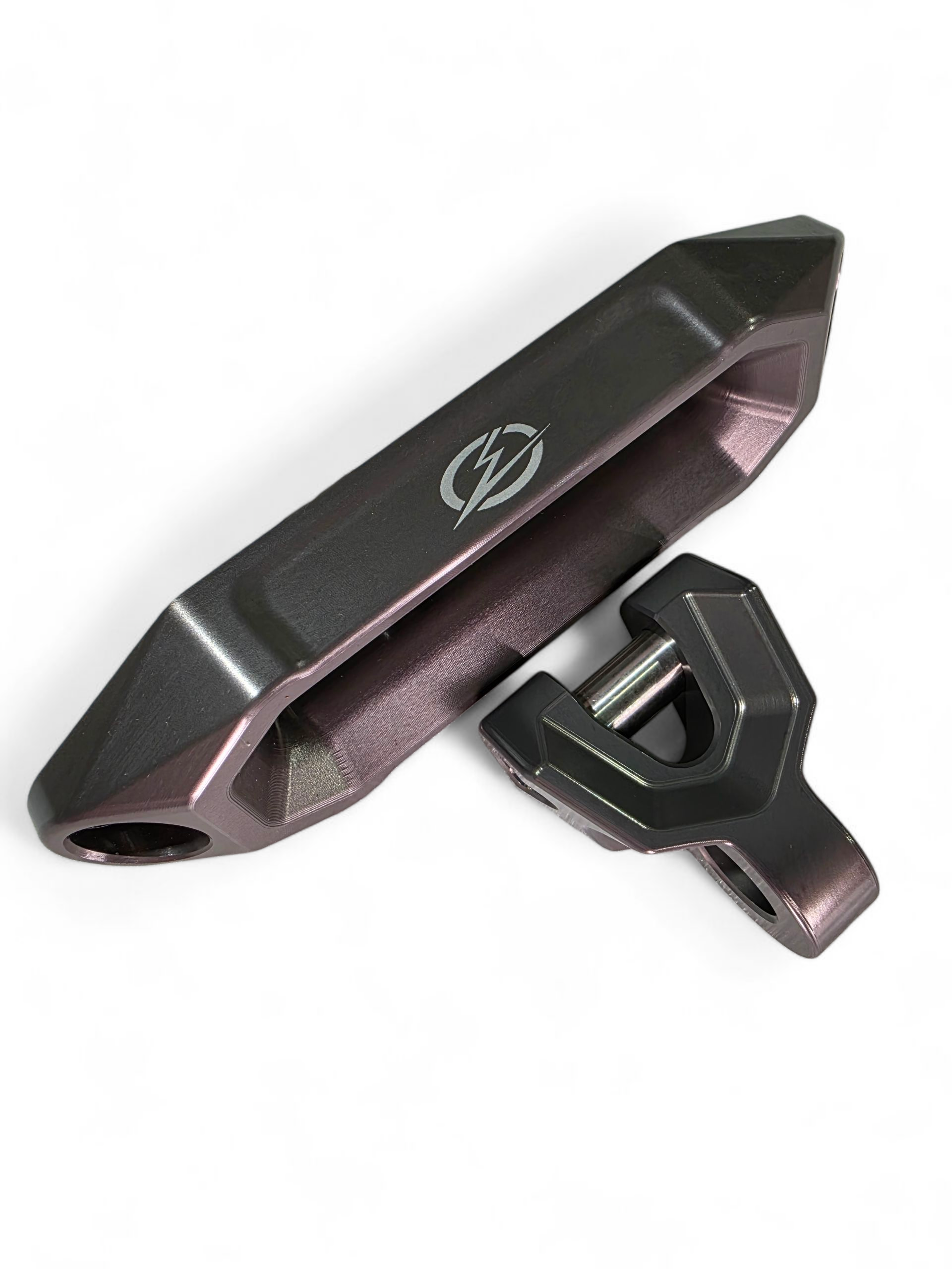 Photo of Elektric Offroad Designs UTV Winch Fairlead and Hook (Gunmetal) by Elektric Offroad - Premium Elektric Offroad Designs UTV Winch Fairlead and Hook Gun Metal for UTVs / Side by Sides