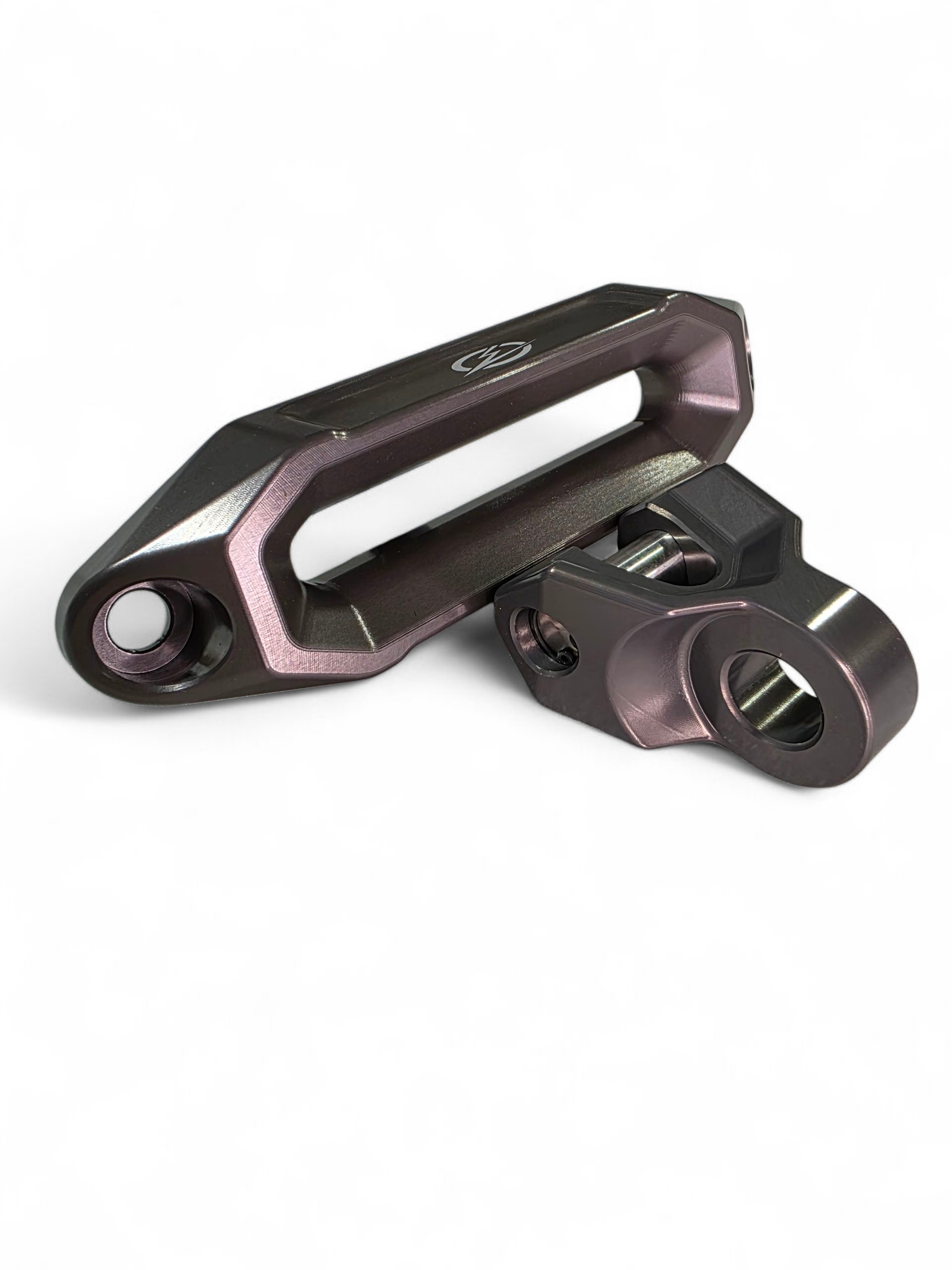 Photo of Elektric Offroad Designs UTV Winch Fairlead and Hook (Gunmetal) by Elektric Offroad - Premium Elektric Offroad Designs UTV Winch Fairlead and Hook Gun Metal for UTVs / Side by Sides
