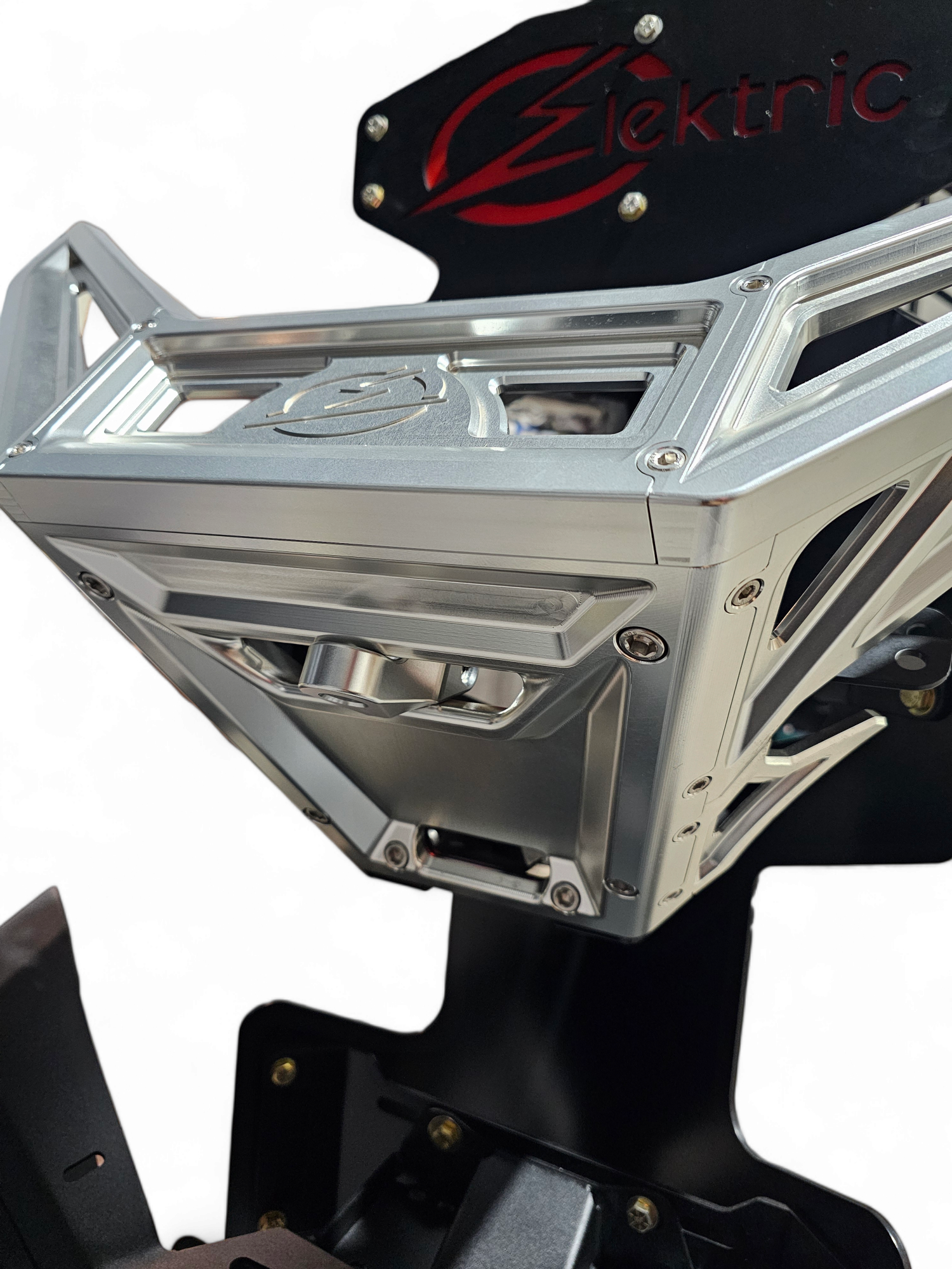 Photo of Winch Hook For EOD Billet Series Bumpers Anodized Clear Machine Finish by Elektric Offroad - Premium Winches & Winch Mounts for UTVs / Side by Sides