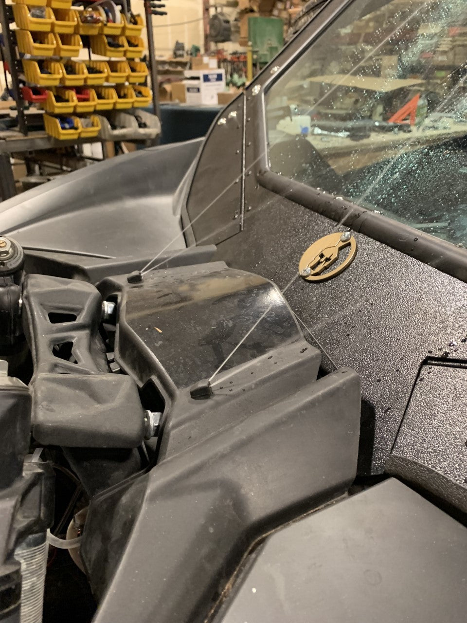 Photo of Electric Windshield Wiper Kit for CanAm X3 2016+ by Dirt Warrior Accessories - Premium ELECTRIC WIPER for UTVs / Side by Sides